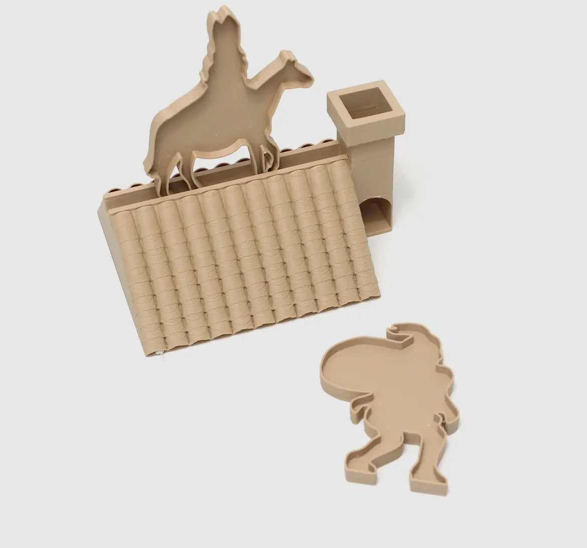 Sint en Piet op het dak