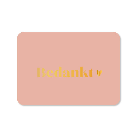 Kaart | Bedankt