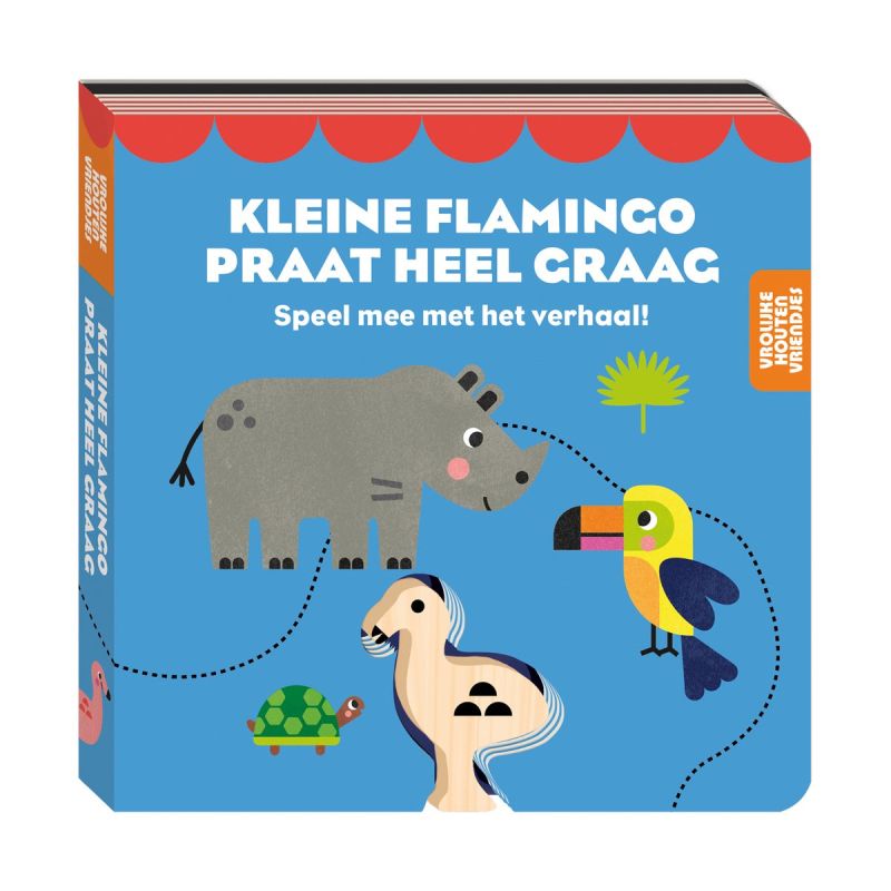 boekje Kleine flamingo praat heel graag