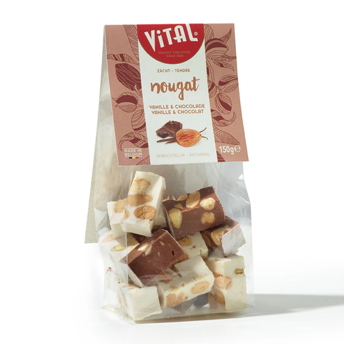 Zakje Zachte Nougat 150g Vanille & Chocolade