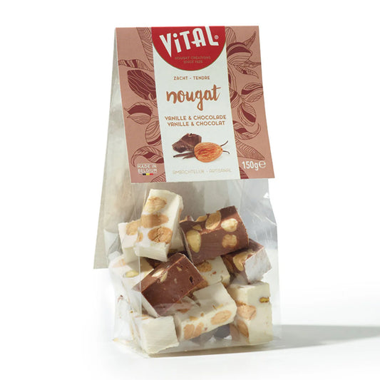 Zakje Zachte Nougat 150g Vanille & Chocolade