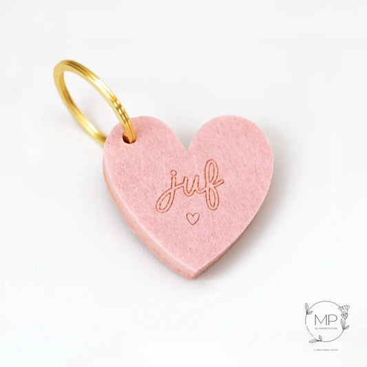 Juf sleutelhanger