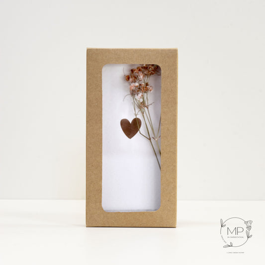 Driedflower box Heart