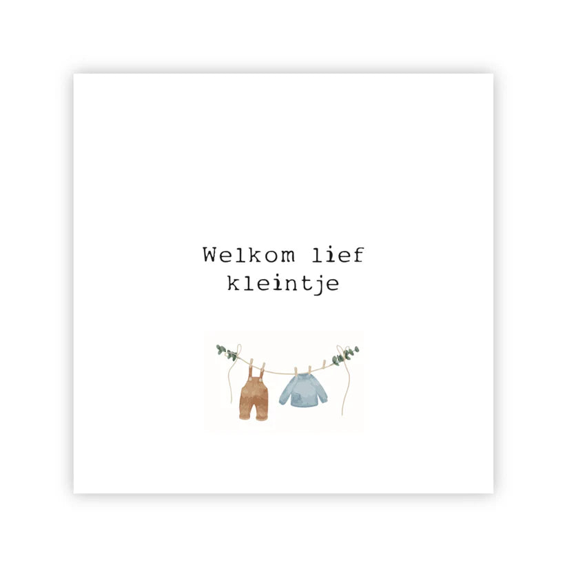 Kaart | Welkom lief kleintje
